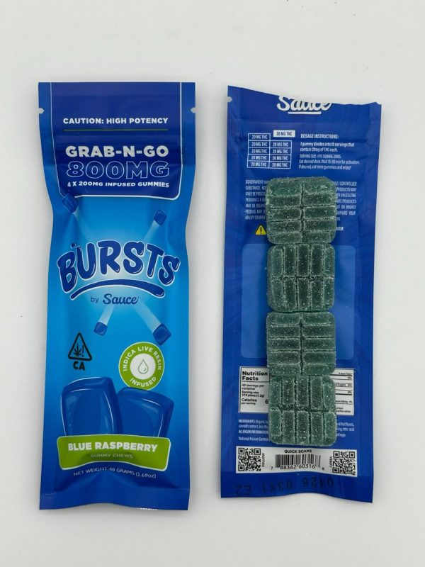 bursts by sauce 800mg